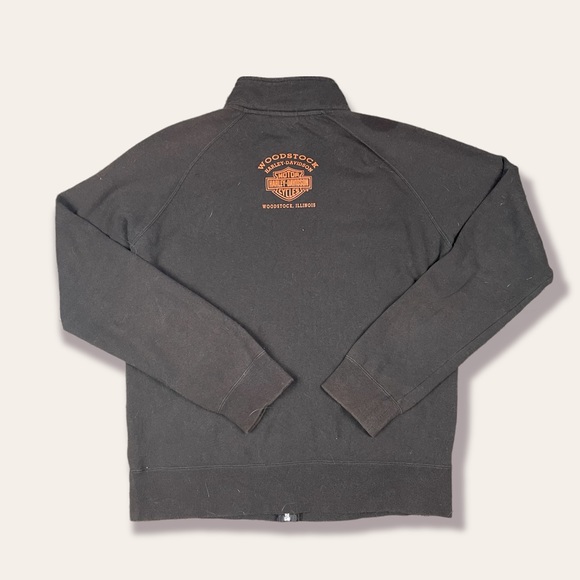 Harley Davidson brown zip up jacket - Picture 2 of 5